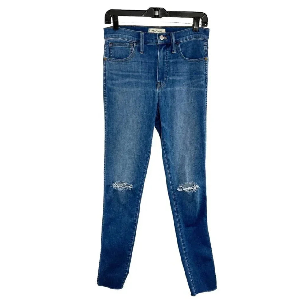 Madewell Distressed 10" Roadtripper Skinny Jeans Women's Waist Size 27